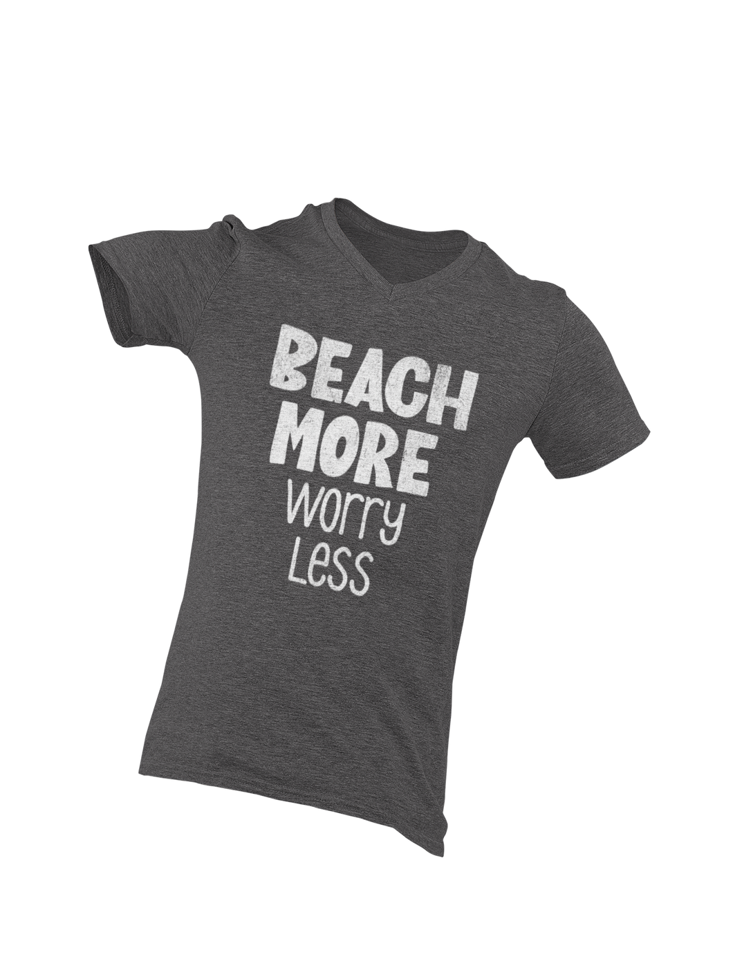 BEACH MORE worry less (V-neck)