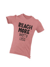 Load image into Gallery viewer, BEACH MORE worry less (V-neck)
