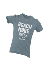 Load image into Gallery viewer, BEACH MORE worry less (V-neck)
