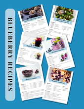 Load image into Gallery viewer, Blueberry Recipe Book
