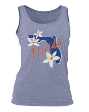 Load image into Gallery viewer, Florida Orange Blossoms Woman&#39;s Muscle Tank
